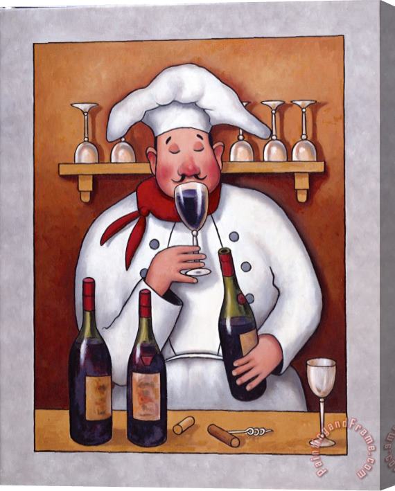 John Zaccheo Chef 1 Stretched Canvas Painting / Canvas Art