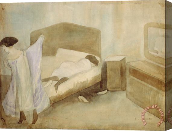Jose Clemente Orozco The Bedroom Stretched Canvas Print / Canvas Art