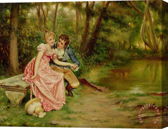 Joseph Frederick Charles Soulacroix The Lovers Stretched Canvas Painting / Canvas Art