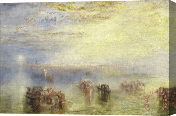 Joseph Mallord William Turner Approach to Venice Stretched Canvas Print / Canvas Art