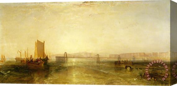 Joseph Mallord William Turner Brighton From The Sea Stretched Canvas Print / Canvas Art