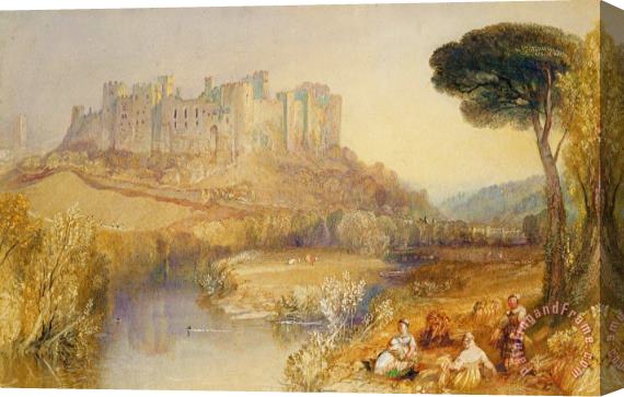 Joseph Mallord William Turner Ludlow Castle Stretched Canvas Painting / Canvas Art