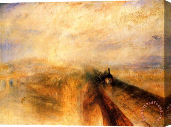 Joseph Mallord William Turner Rain, Steam And Speed The Great Western Railway Stretched Canvas Painting / Canvas Art