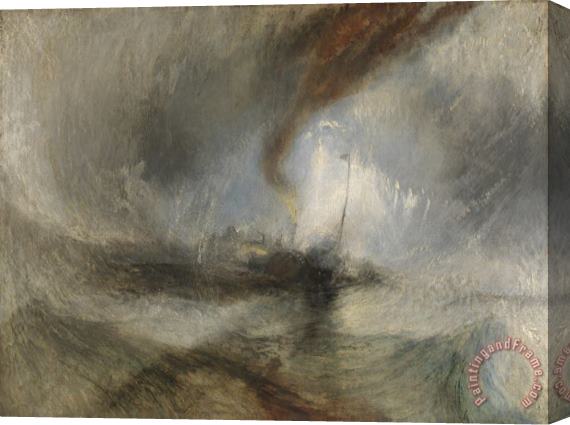 Joseph Mallord William Turner Snow Storm Steam Boat Off a Harbour's Mouth Stretched Canvas Print / Canvas Art