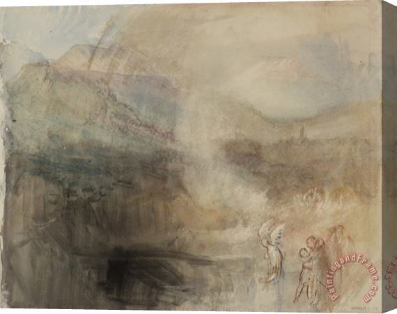 Joseph Mallord William Turner The Angel Troubling The Pool Stretched Canvas Print / Canvas Art