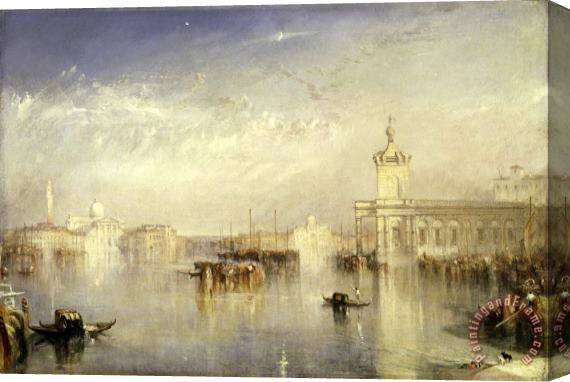 Joseph Mallord William Turner The Dogano, San Giorgio, Citella, From The Steps of The Europa Stretched Canvas Painting / Canvas Art