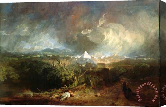Joseph Mallord William Turner The Fifth Plague of Egypt Stretched Canvas Painting / Canvas Art