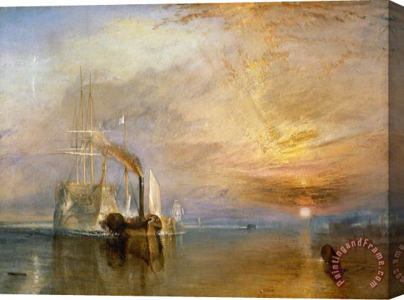 Joseph Mallord William Turner The Fighting Temeraire Tugged to her Last Berth to be Broken up Stretched Canvas Painting / Canvas Art
