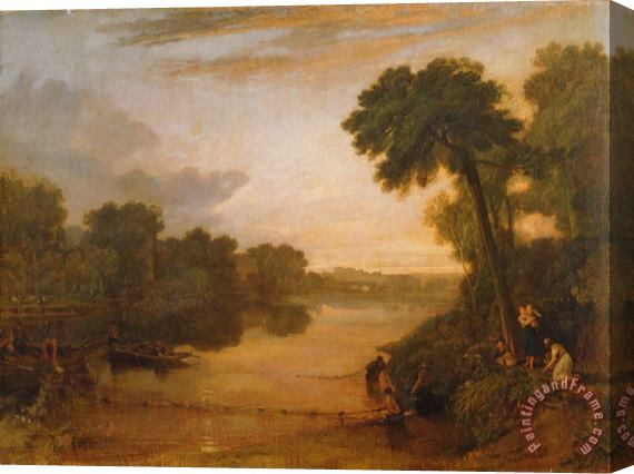 Joseph Mallord William Turner The Thames near Windsor Stretched Canvas Painting / Canvas Art