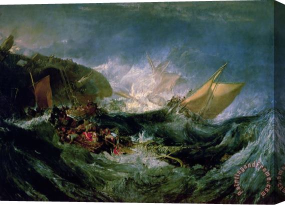 Joseph Mallord William Turner Wreck of a Transport Ship Stretched Canvas Painting / Canvas Art