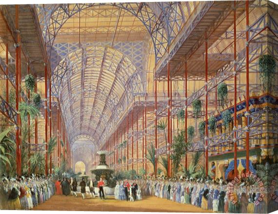 Joseph Nash Queen Victoria Opening the 1862 Exhibition after Crystal Palace moved to Sydenham Stretched Canvas Print / Canvas Art