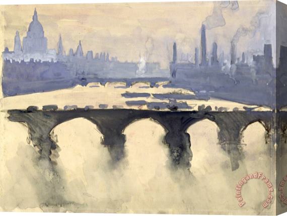 Joseph Pennell Out of My London Window: Dome And Spires And Chimneys, Mist And Smoke Stretched Canvas Painting / Canvas Art