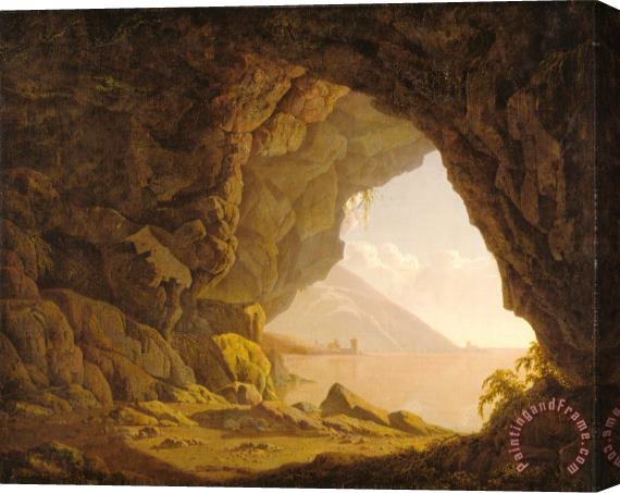 Joseph Wright  Cavern, Near Naples Stretched Canvas Print / Canvas Art
