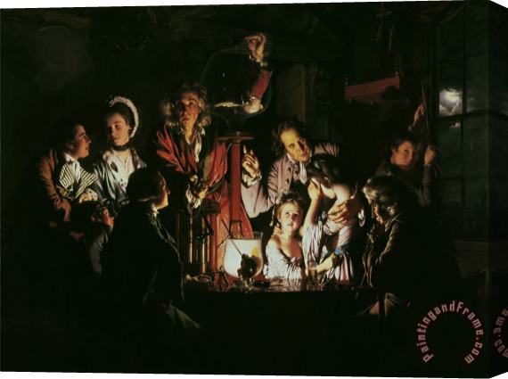 Joseph Wright of Derby An Experiment on a Bird in the Air Pump Stretched Canvas Print / Canvas Art