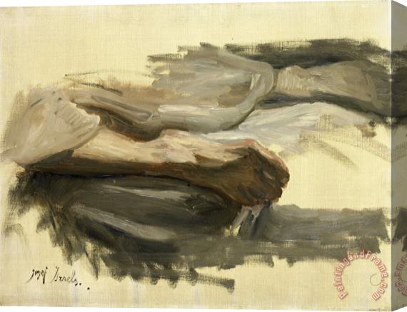 Jozef Israels De Benen Van Saul Stretched Canvas Painting / Canvas Art