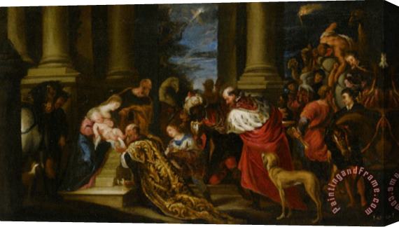 Juan Antonio Frias Y Escalante The Adoration of The Magi Stretched Canvas Painting / Canvas Art