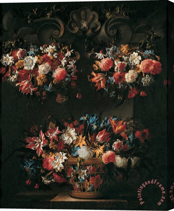 Juan de Arellano Still Life with Flowers Stretched Canvas Painting / Canvas Art