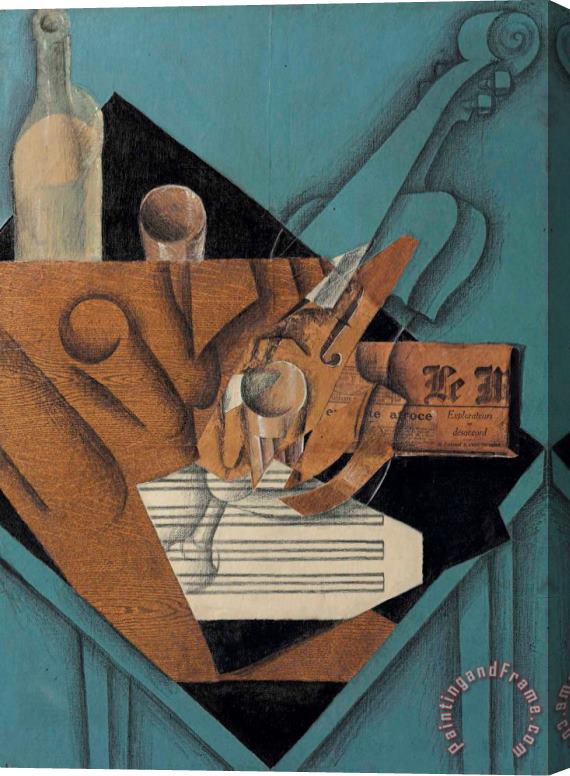Juan Gris La Table De Musicien, 1914 Stretched Canvas Print / Canvas Art