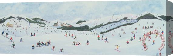 Judy Joel On The Slopes Stretched Canvas Painting / Canvas Art