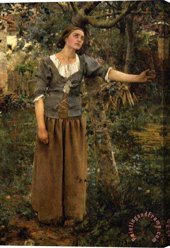 Jules Bastien Lepage Joan of Arc Detail 1 Stretched Canvas Painting / Canvas Art