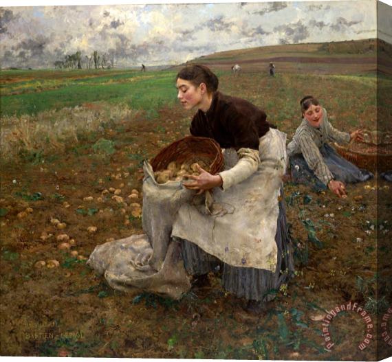Jules Bastien Lepage October Stretched Canvas Painting / Canvas Art