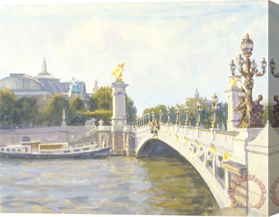 Julian Barrow Pont Alexandre IIi Stretched Canvas Print / Canvas Art