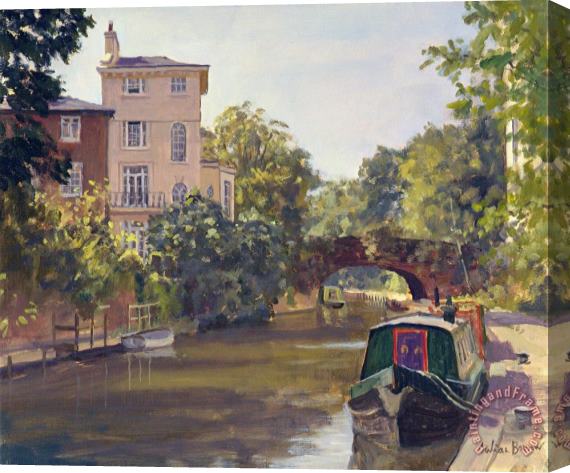 Julian Barrow Regent S Park Canal Stretched Canvas Print / Canvas Art
