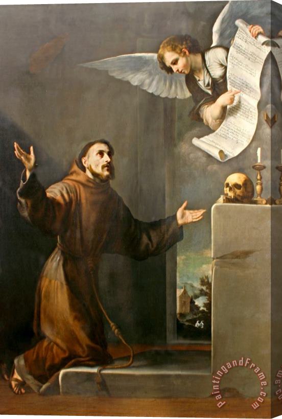Jusepe de Ribera Saint Francis Receives The Seven Privileges From The Angel Stretched Canvas Painting / Canvas Art