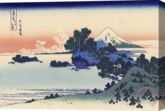 Katsushika Hokusai Shichiri Beach in Sagami Stretched Canvas Print / Canvas Art