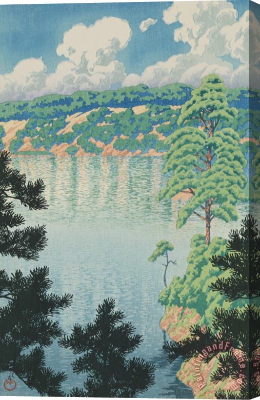 Kawase Hasui Akisu Lake, Akita (akita Akisu Numa) Stretched Canvas Painting / Canvas Art