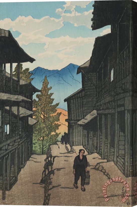 Kawase Hasui Autumn at Shiobara (shiobara Arayu No Aki), From The Series Souvenirs of Travels, First Series (tabi Miyage, Dai Isshu) Stretched Canvas Painting / Canvas Art