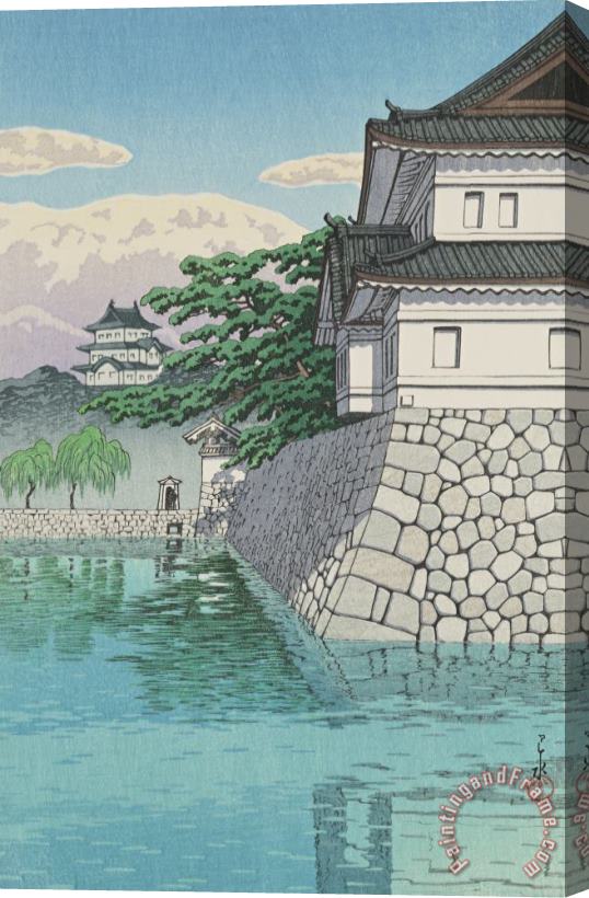 Kawase Hasui Kikyo Gate of The Palace (kikyo Mon) Stretched Canvas Painting / Canvas Art