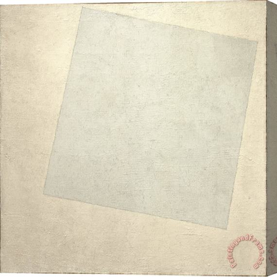 Kazimir Malevich Suprematist Composition White Stretched Canvas Print / Canvas Art