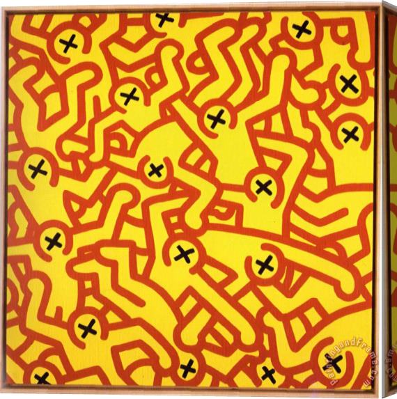 Keith Haring Pop 18 Stretched Canvas Painting / Canvas Art