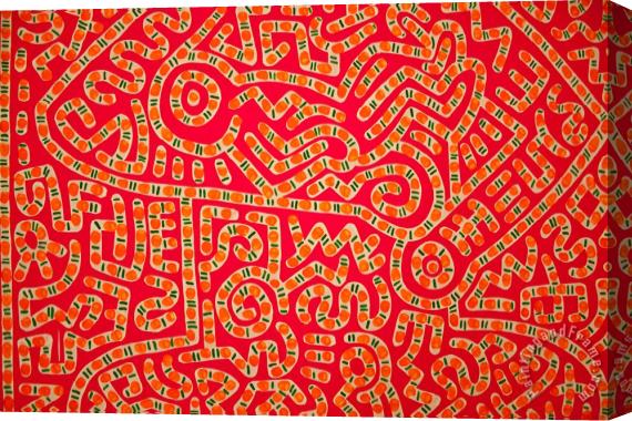 Keith Haring Pop Shop 18 Stretched Canvas Print / Canvas Art