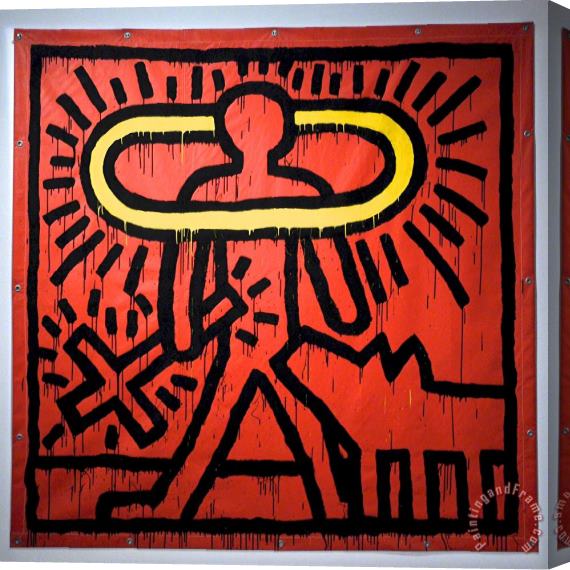 Keith Haring Pop Shop 2 Stretched Canvas Painting / Canvas Art