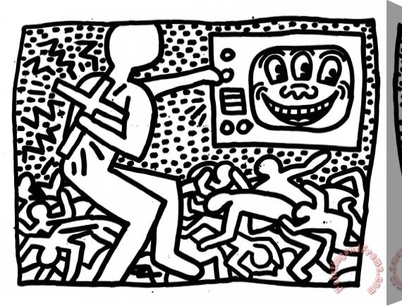 Keith Haring Untitled, 1981 Stretched Canvas Print / Canvas Art