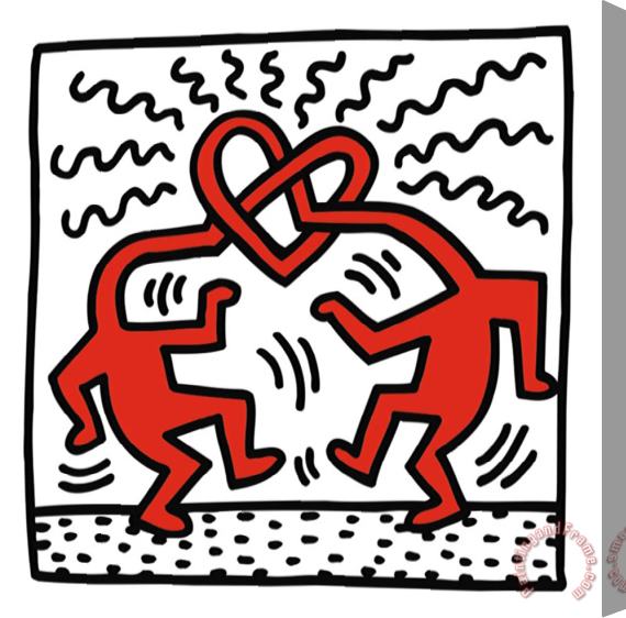 Keith Haring Untitled C 1989 Stretched Canvas Print / Canvas Art