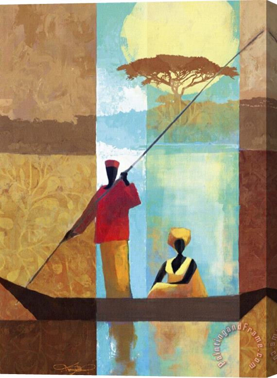 Keith Mallett On The River I Stretched Canvas Painting / Canvas Art