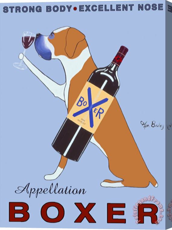 Ken Bailey Appellation Boxer Stretched Canvas Painting / Canvas Art