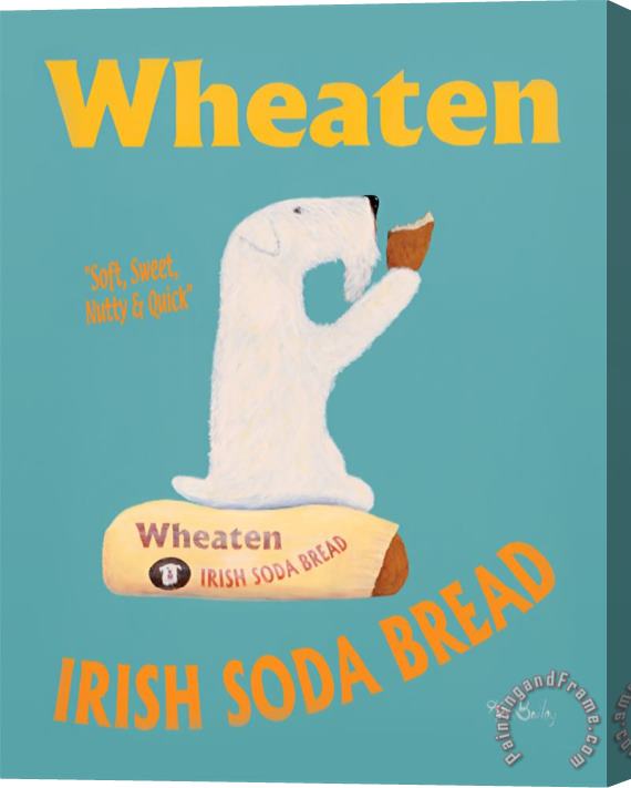 Ken Bailey Wheaten Irish Soda Bread Stretched Canvas Painting / Canvas Art