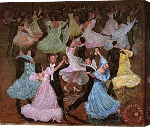 Komi Chen Ballroom Dancing Stretched Canvas Painting / Canvas Art