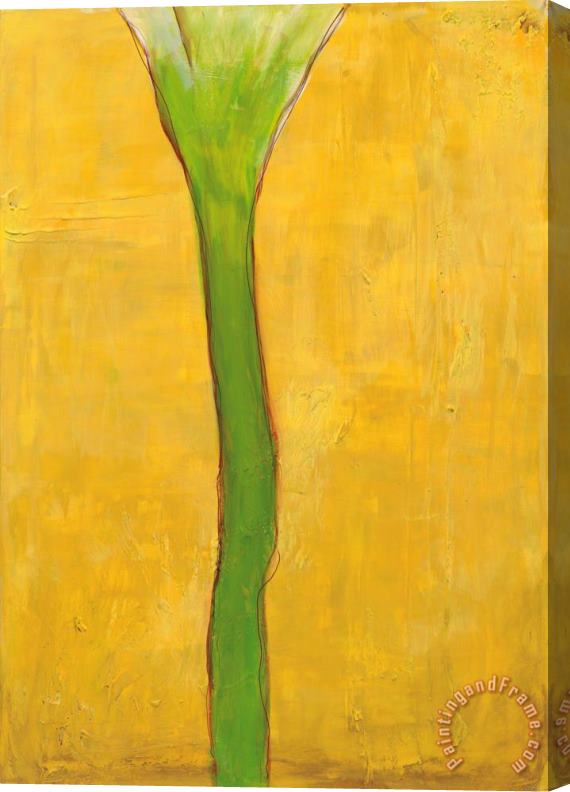 Laura Gunn Calla Lily on Gold II Stretched Canvas Painting / Canvas Art