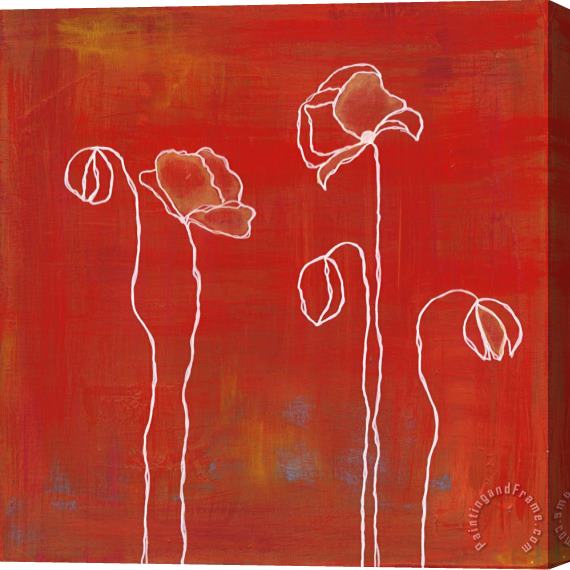 Laura Gunn Spring Silhouettes III Stretched Canvas Painting / Canvas Art