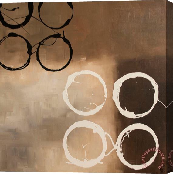 laurie maitland Circles in Neutral I Stretched Canvas Painting / Canvas Art