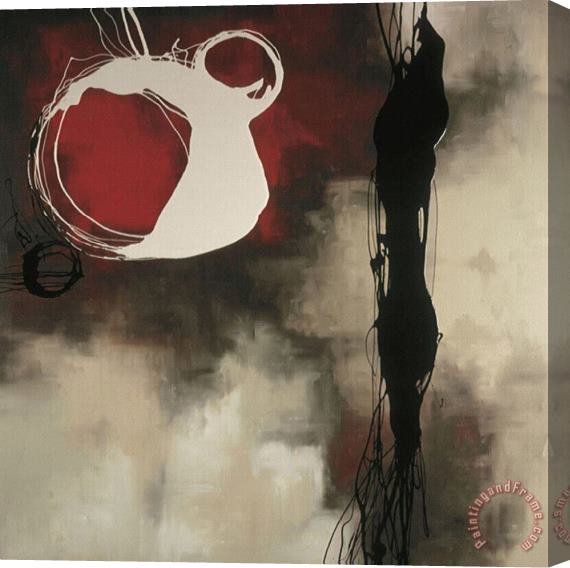 laurie maitland Resonance in Red Stretched Canvas Print / Canvas Art