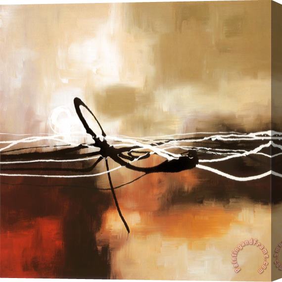 laurie maitland Symphony in Red And Khaki II Stretched Canvas Print / Canvas Art