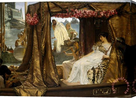 Lawrence Alma-Tadema The Meeting of Anthony And Cleopatra, 41 B.c. Stretched Canvas Painting / Canvas Art
