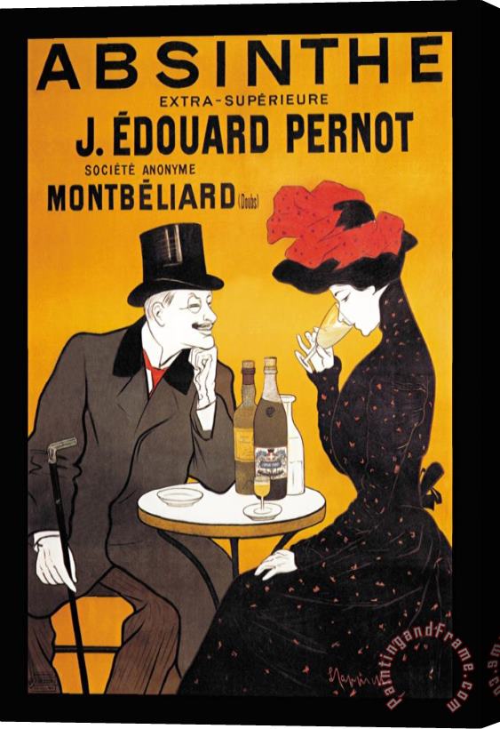 Leonetto Cappiello Absinthe J Edouard Pernot Stretched Canvas Painting / Canvas Art