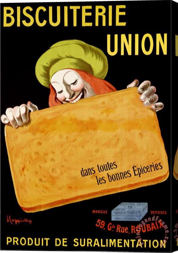 Leonetto Cappiello Biscuiterie Union Stretched Canvas Painting / Canvas Art